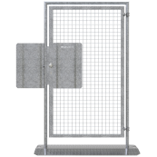 Mobile fence door | with handle or panic lock | with knob outside and handle inside with panic function type E